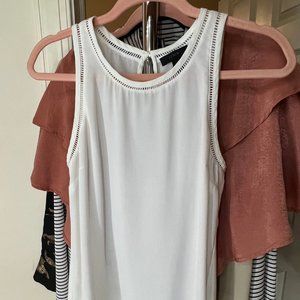 JCREW White Tank Work Blouse